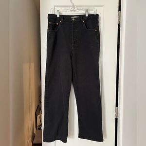 Levi’s ribcage 31x27 black sprout